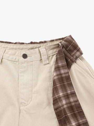 Sash-Belt Curved Balloon Pants 
