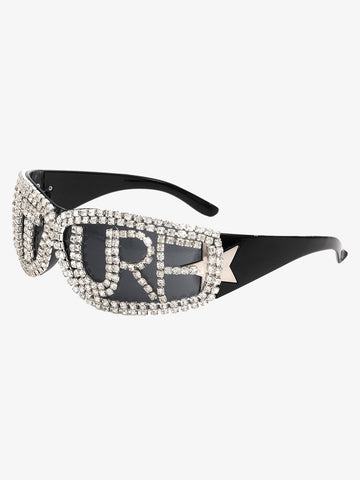 Rhinestone Embellished Sunglasses