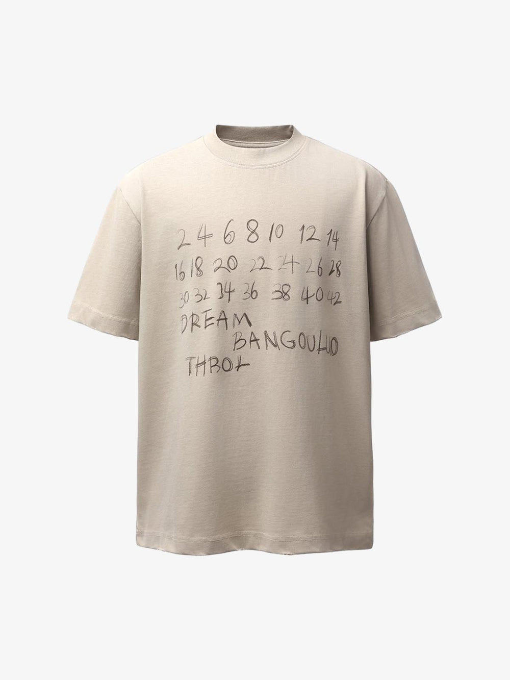 Hand-Drawn Numeric Jersey T-Shirt 