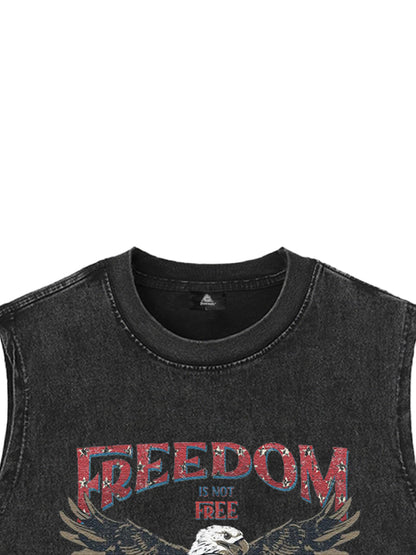 Original Patriotic Eagle Graphic Tank Top 