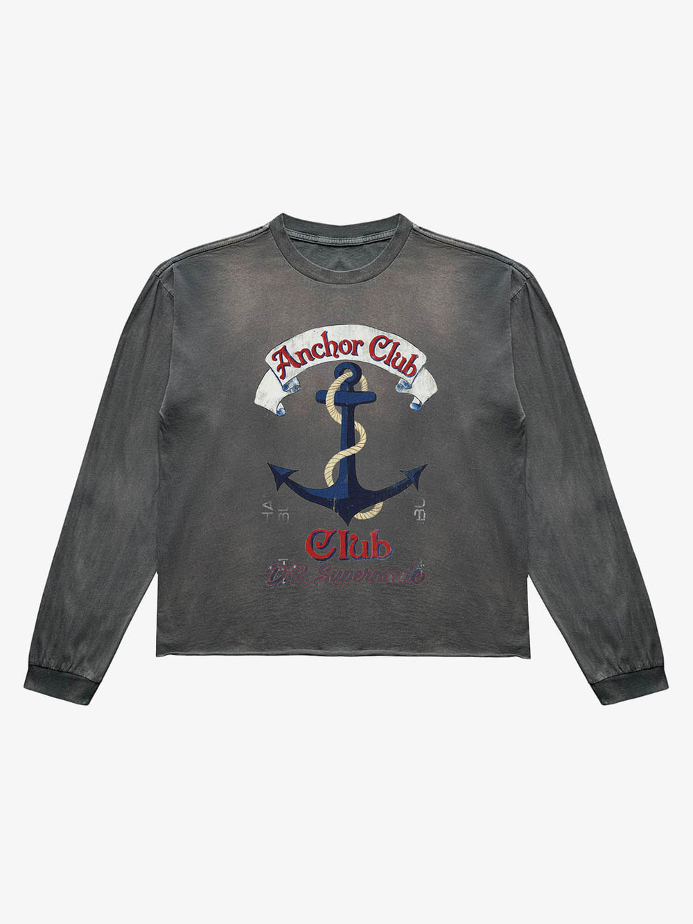 Anchor Graphic Washed Long Sleeve Tee; VTG Dirty Gray / S, VTG Dirty Gray / M, VTG Dirty Gray / L, VTG Dirty Gray / XL