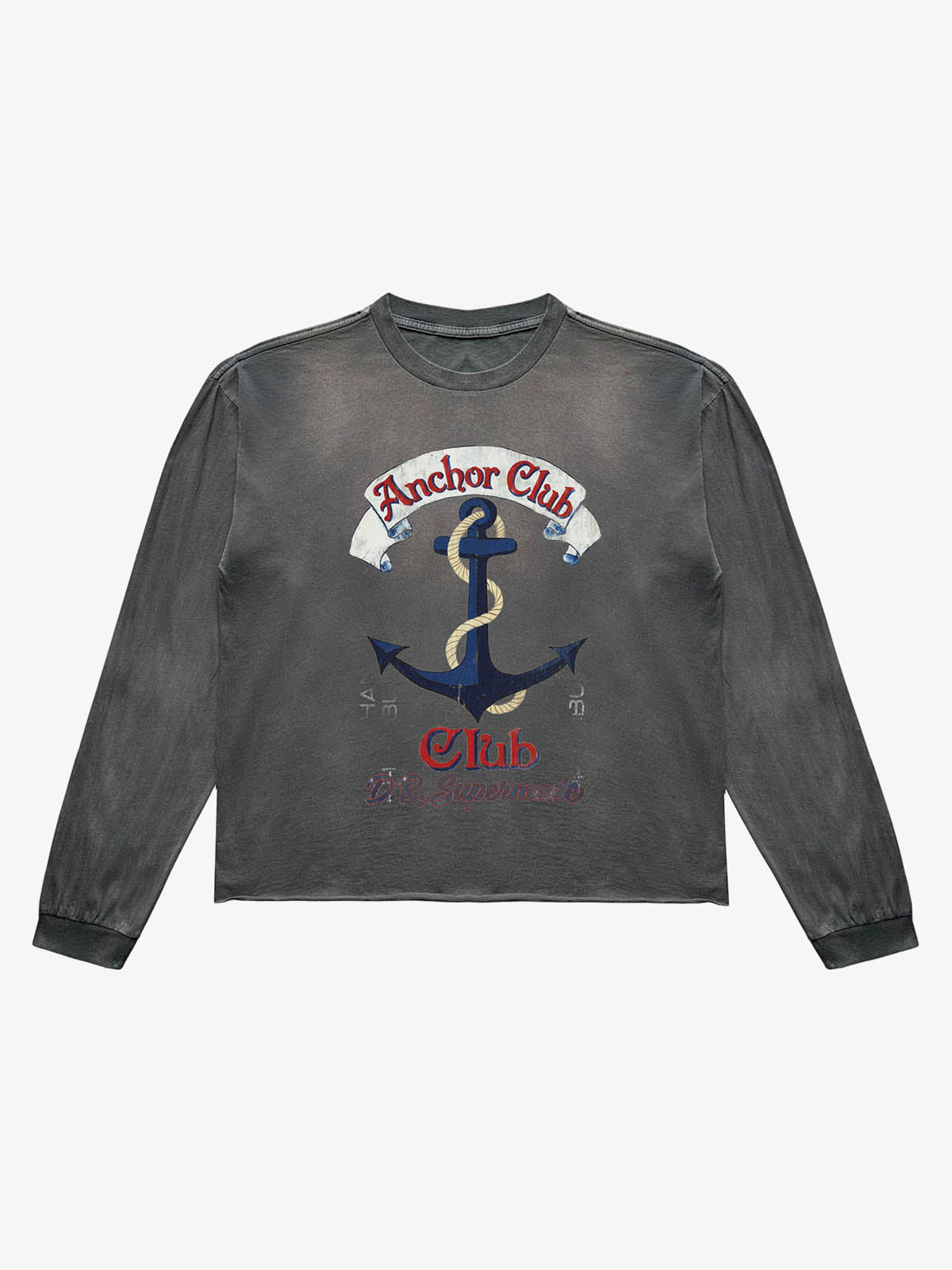 Anchor Graphic Washed Long Sleeve Tee; VTG Dirty Gray / S, VTG Dirty Gray / M, VTG Dirty Gray / L, VTG Dirty Gray / XL