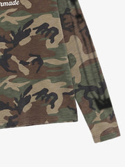 Skull Graphic Camo Long Sleeve Tee