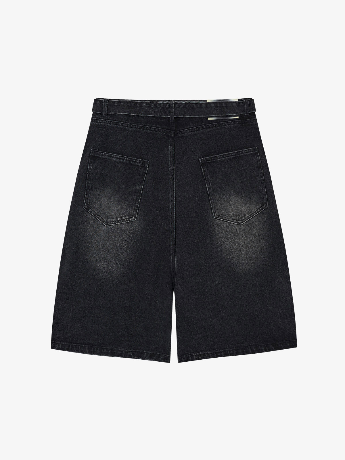 Embroidered Spiderweb Denim Shorts 