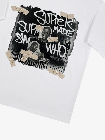 Supermade Street Retro Character Collage T-shirt 