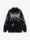 Skull Pattern Knit Sweater for Bold Fashion Statements 