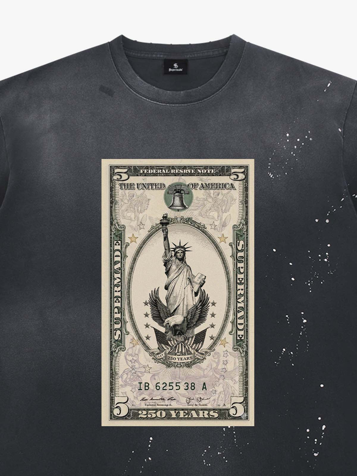 Vintage Liberty Dollar Graphic T-Shirt 