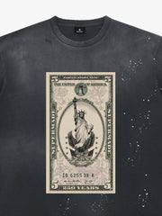 Vintage Liberty Dollar Graphic T-Shirt 