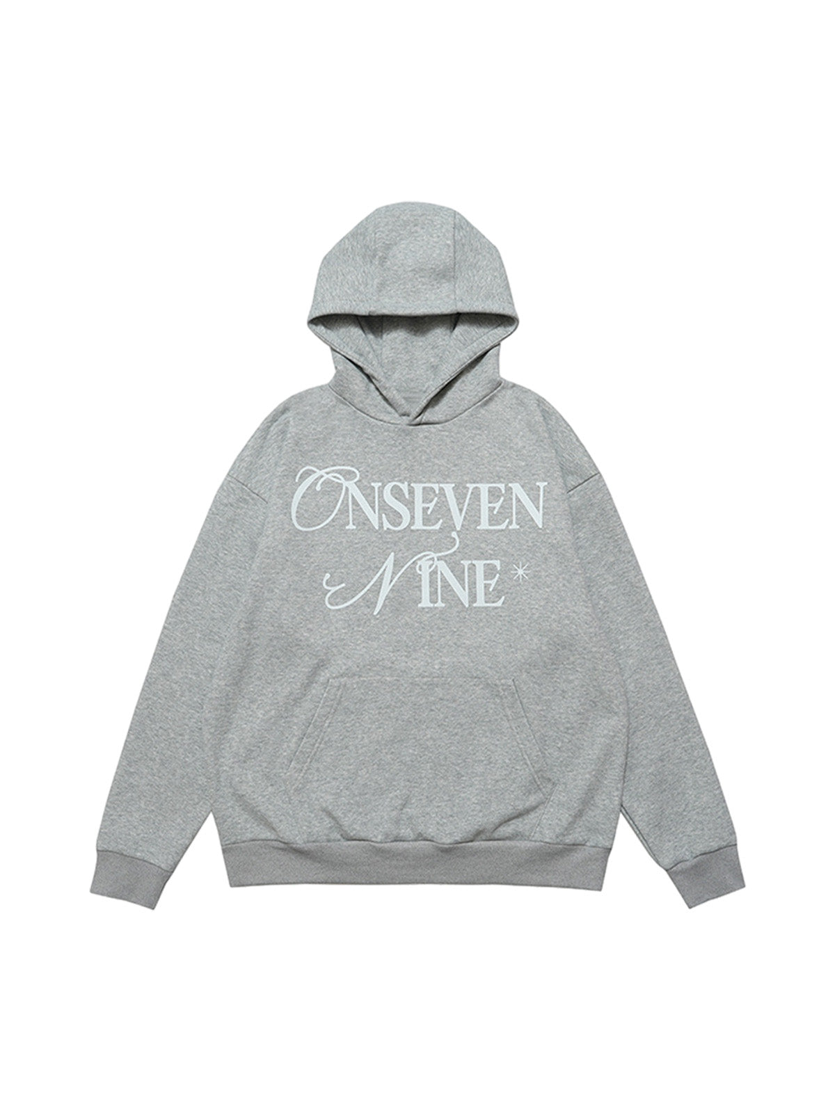 Basic Letter Print Fleece Hoodie 