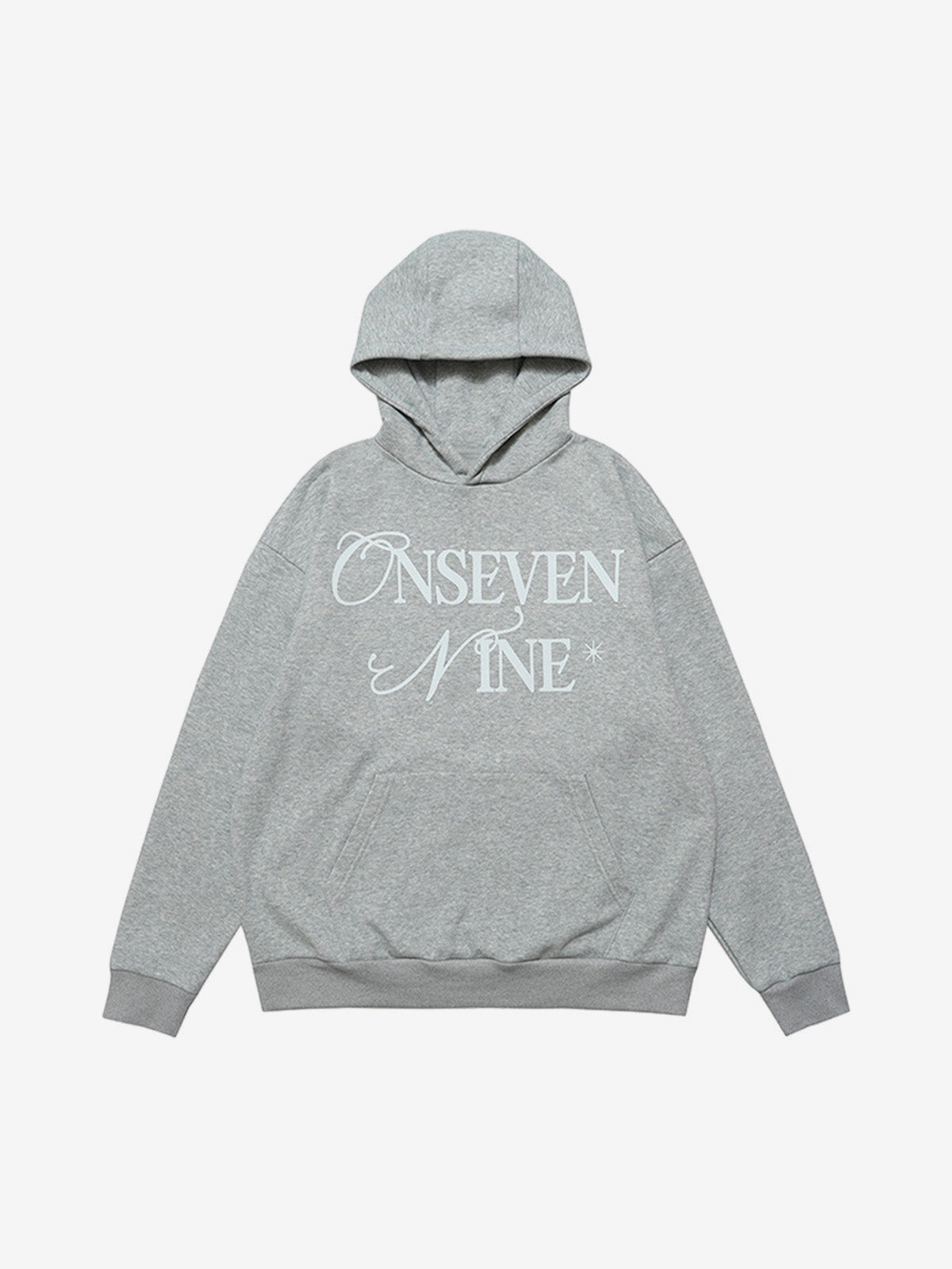 Basic Letter Print Fleece Hoodie 