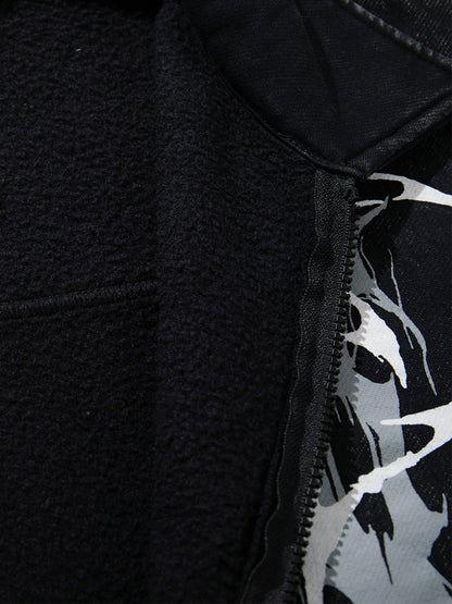 Skull Pattern Knit Sweater for Bold Fashion Statements 