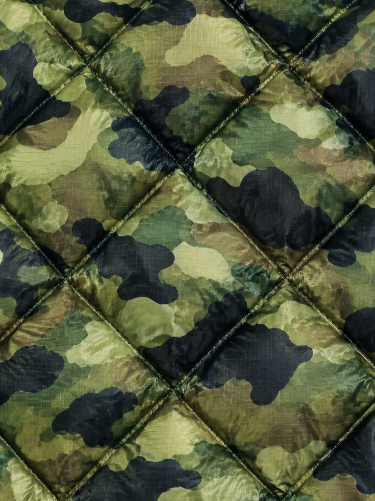 Camo Plaid Boxy Padded Jacket
