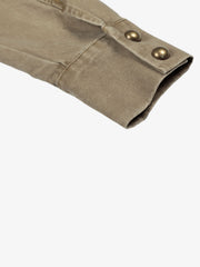 Military Buttoned Shoulder Epaulets Cropped Jacket