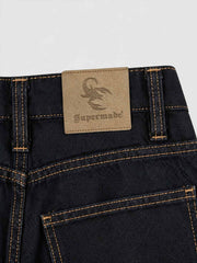 Patch Graphic Wide-Leg Jeans