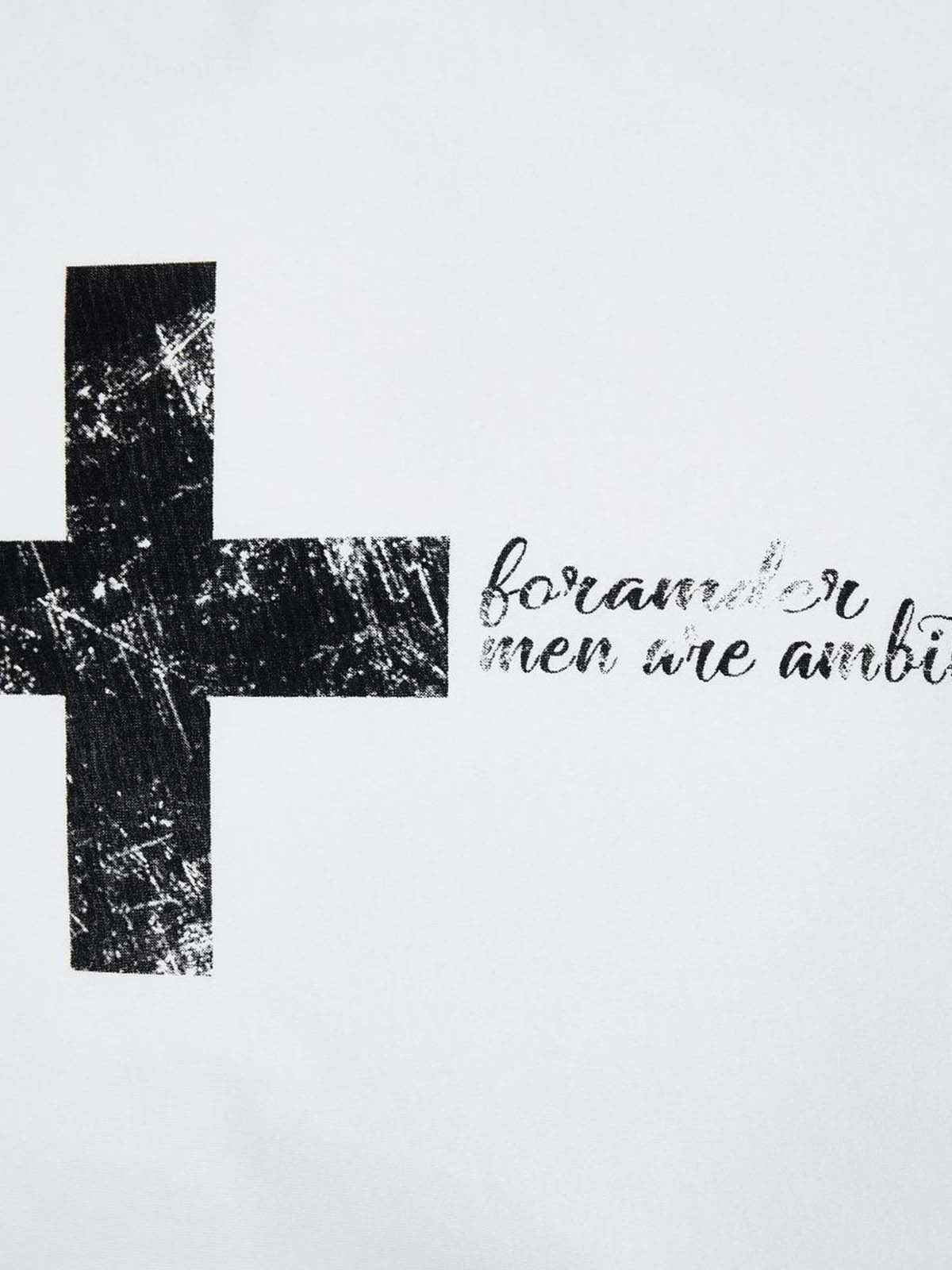 Distressed Cross Graphic T-Shirt 