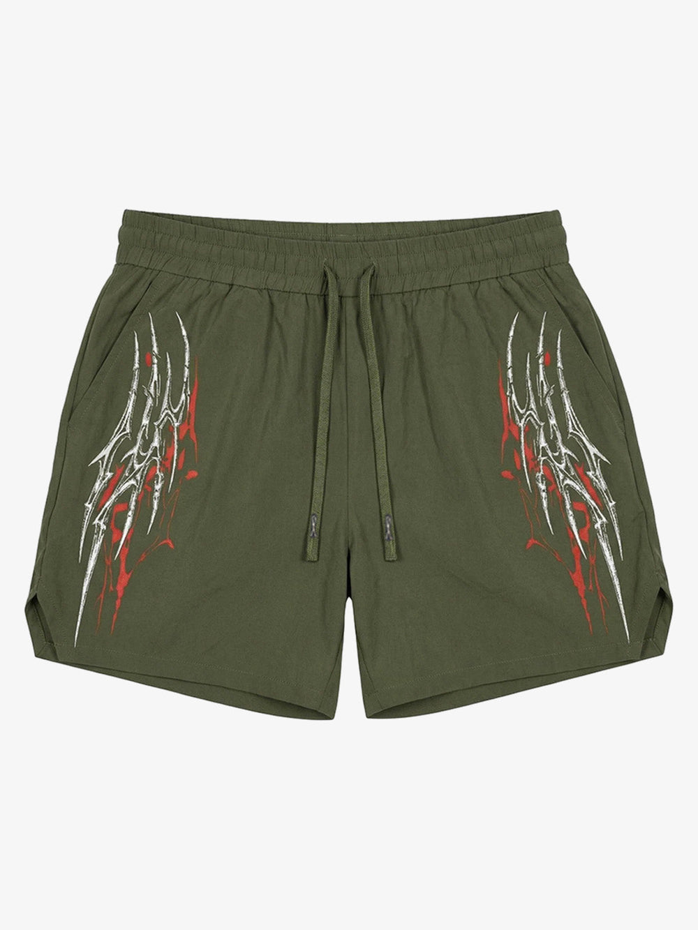 Y2K Thorn Graphic Drawstring Shorts 