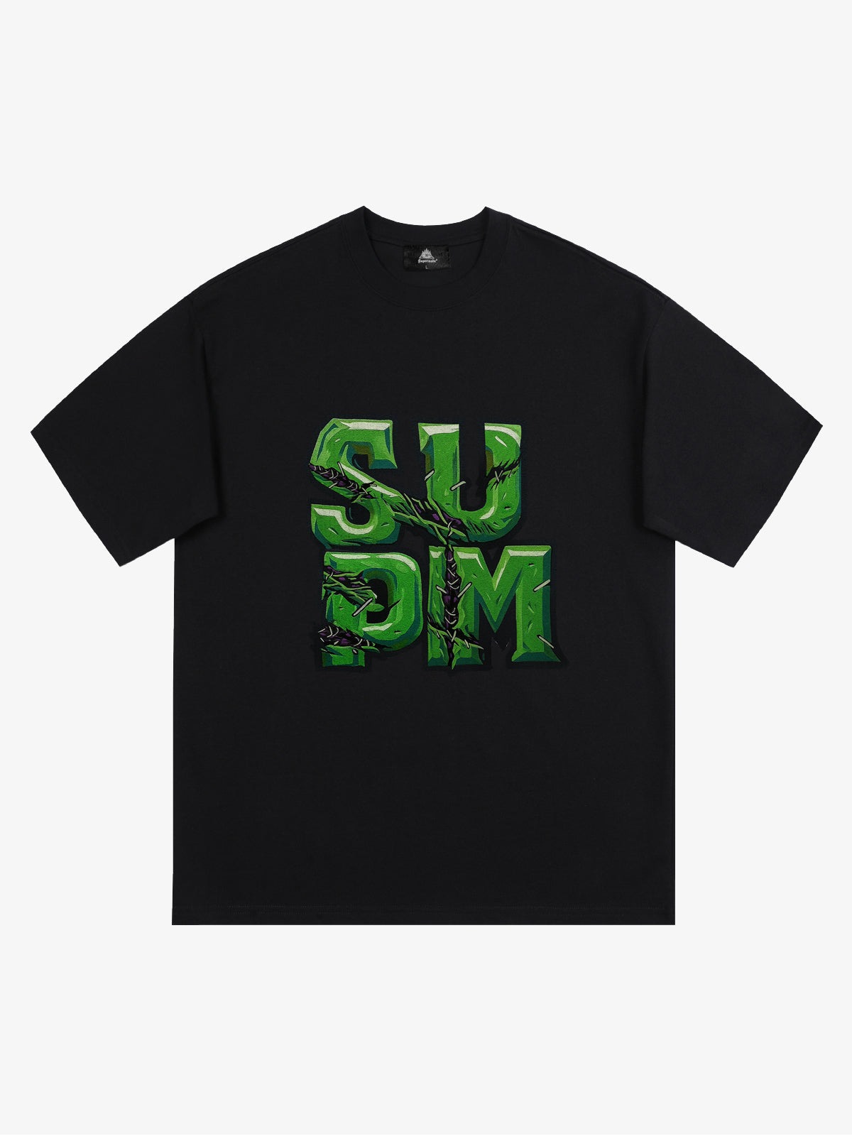 Supermade Street Green Thorn Font T-Shirt 