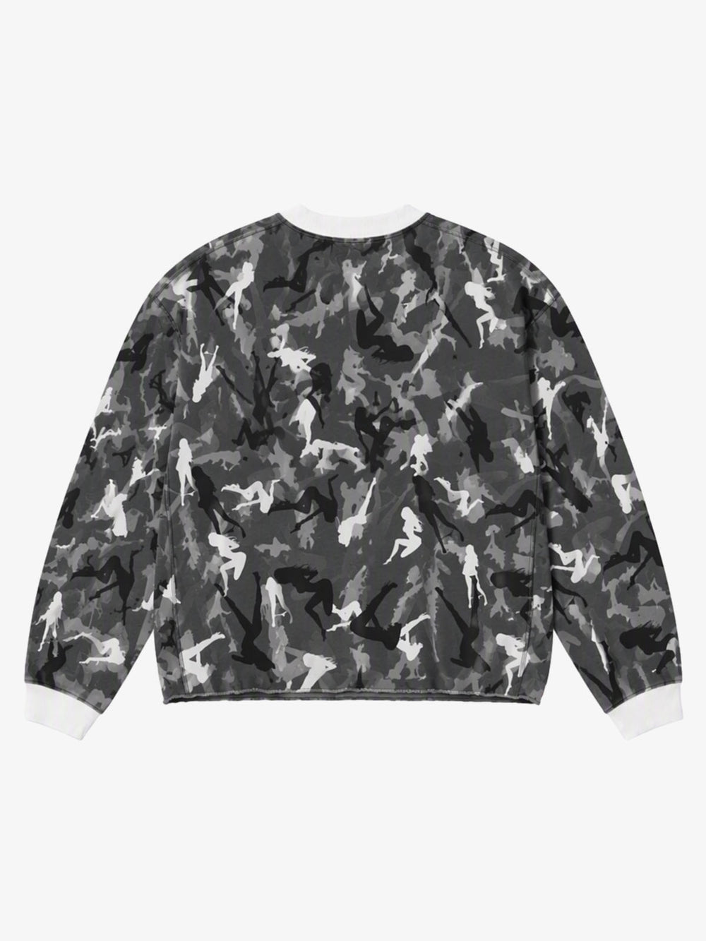 Graffiti Letter Camo Graphic Sweatshirt