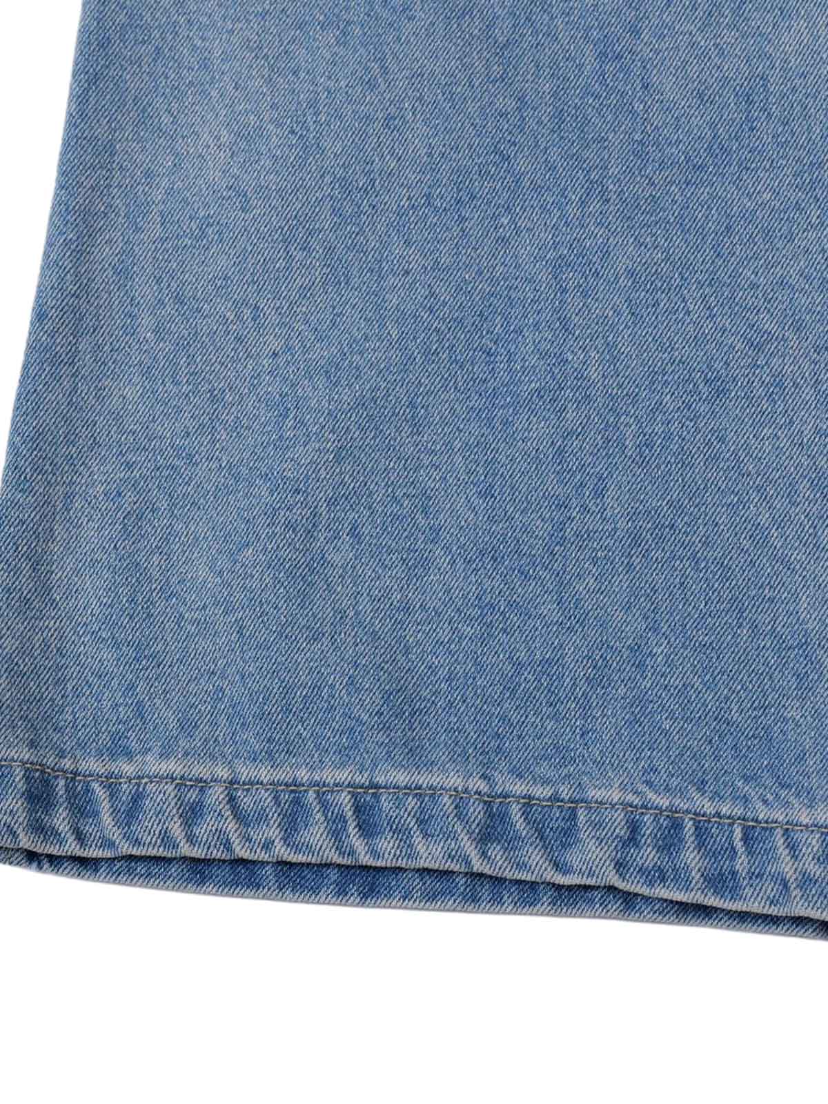 Washed Cleanfit  Barrel Jeans