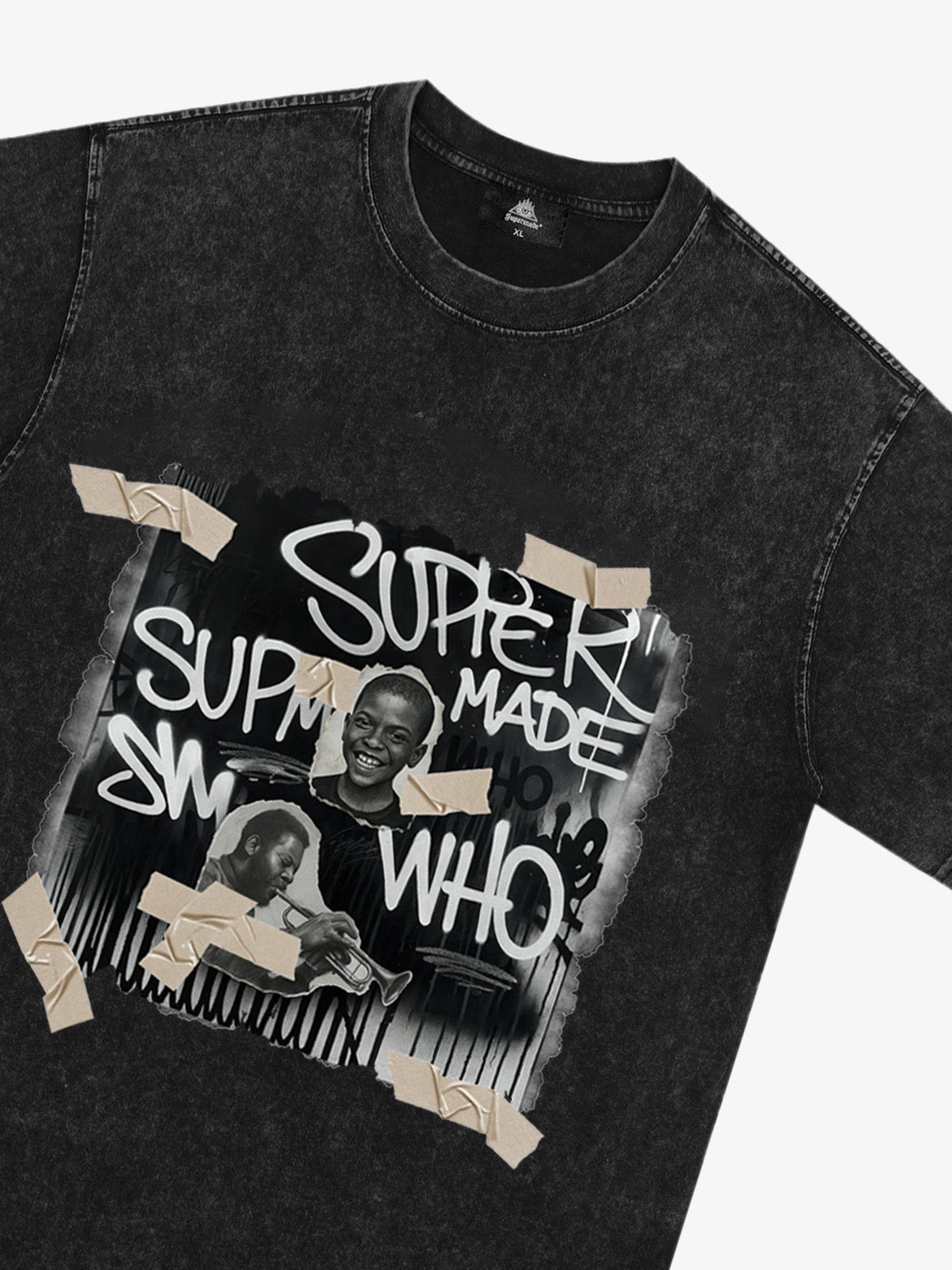 Supermade Street Retro Character Collage T-shirt 