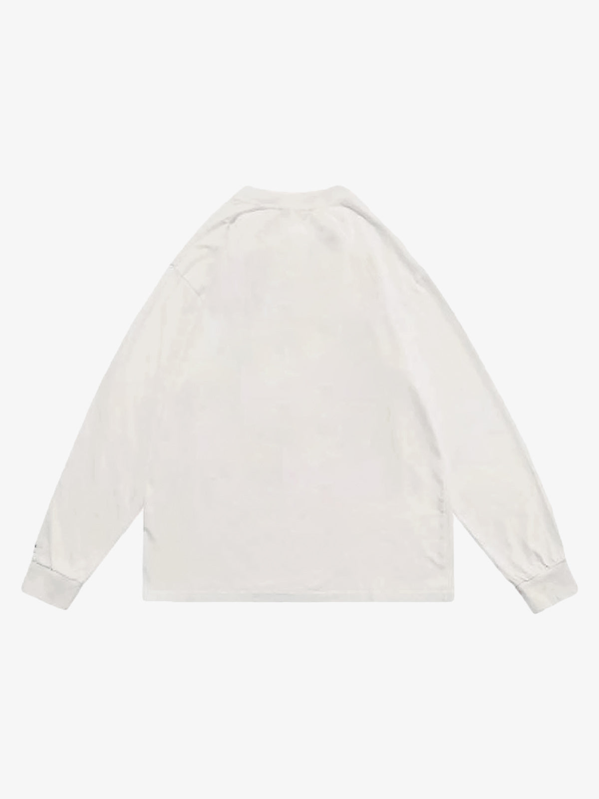 Graphic Creative Lip Print Washed Sweatshirt 