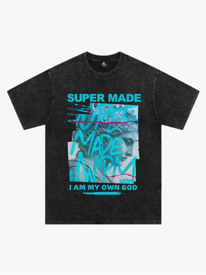 SUPERMADE Art graffiti pattern T-shirt 