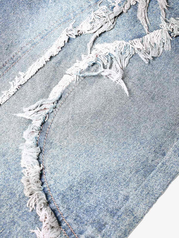 Thesupermade High Street Washed Distressed Denim Shorts - 2100 