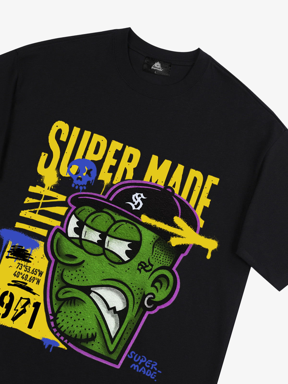 Bold Monster Design Graphic T-Shirt 