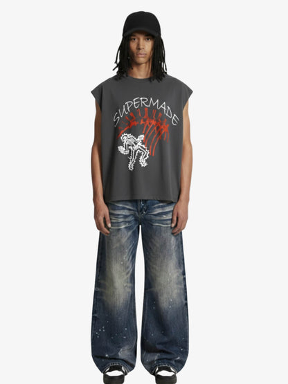 Fun Graphic Print Boxy Silhouette T-Shirt 