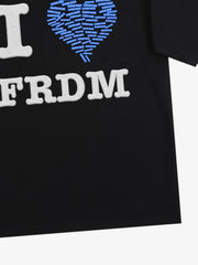 Embroidered Heart Graphic Tee