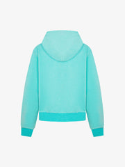 Distressed Napoleon Studded Boxy Zip-Up Hoodie