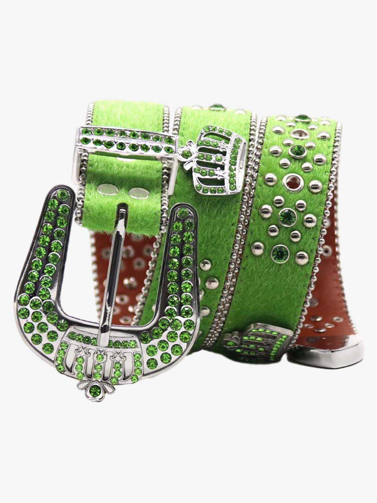 Street Hip Hop Rap-Embellished Belt