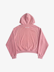 Sweatshirt aus Wildleder mit Buchstabenstickerei und Farbblockmuster