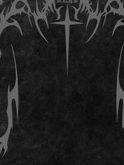 Maglietta effetto invecchiato con grafica Cross Thorn