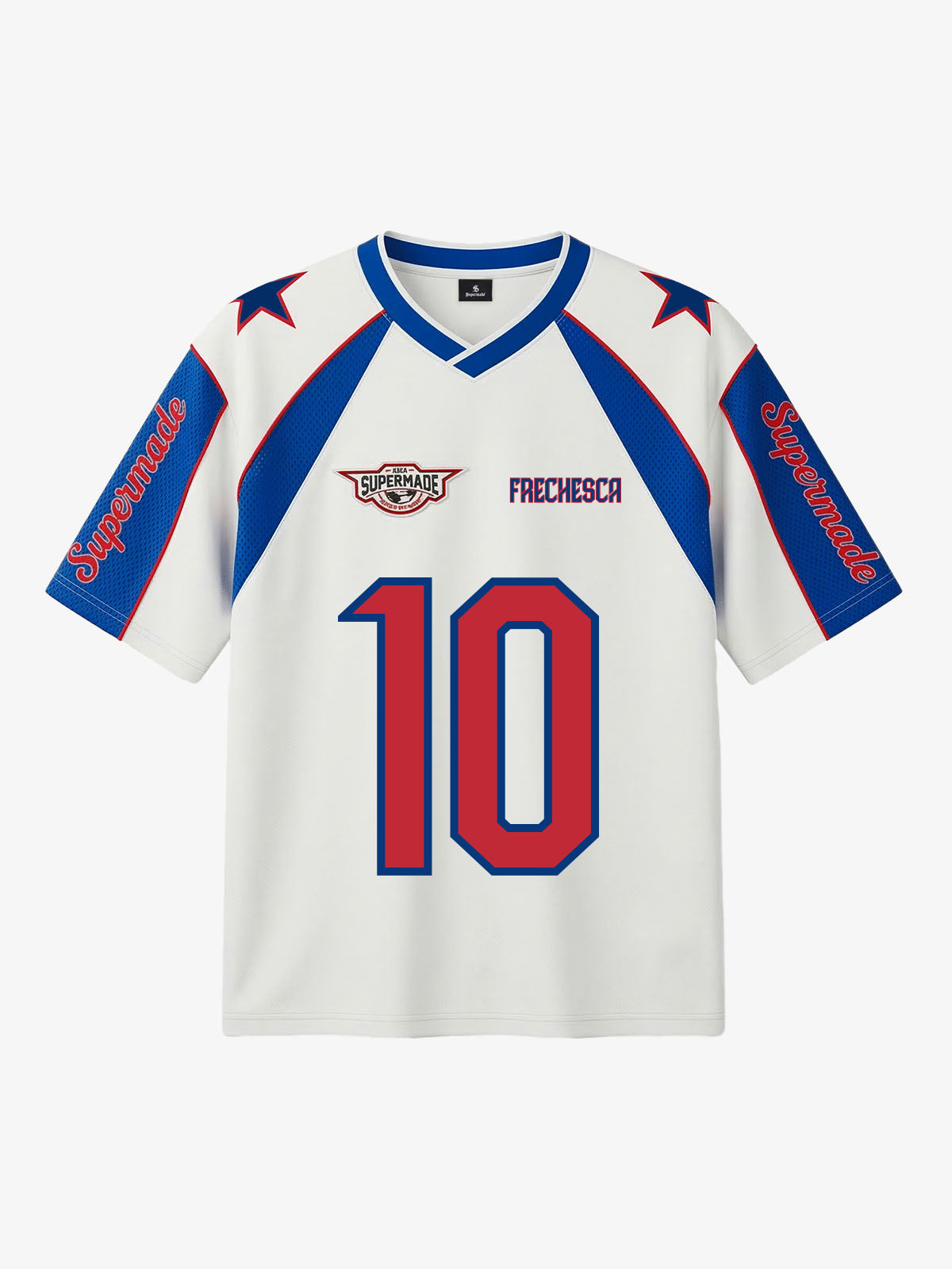 Supermade Classic Color Block Star Pattern Jersey Design Customization 