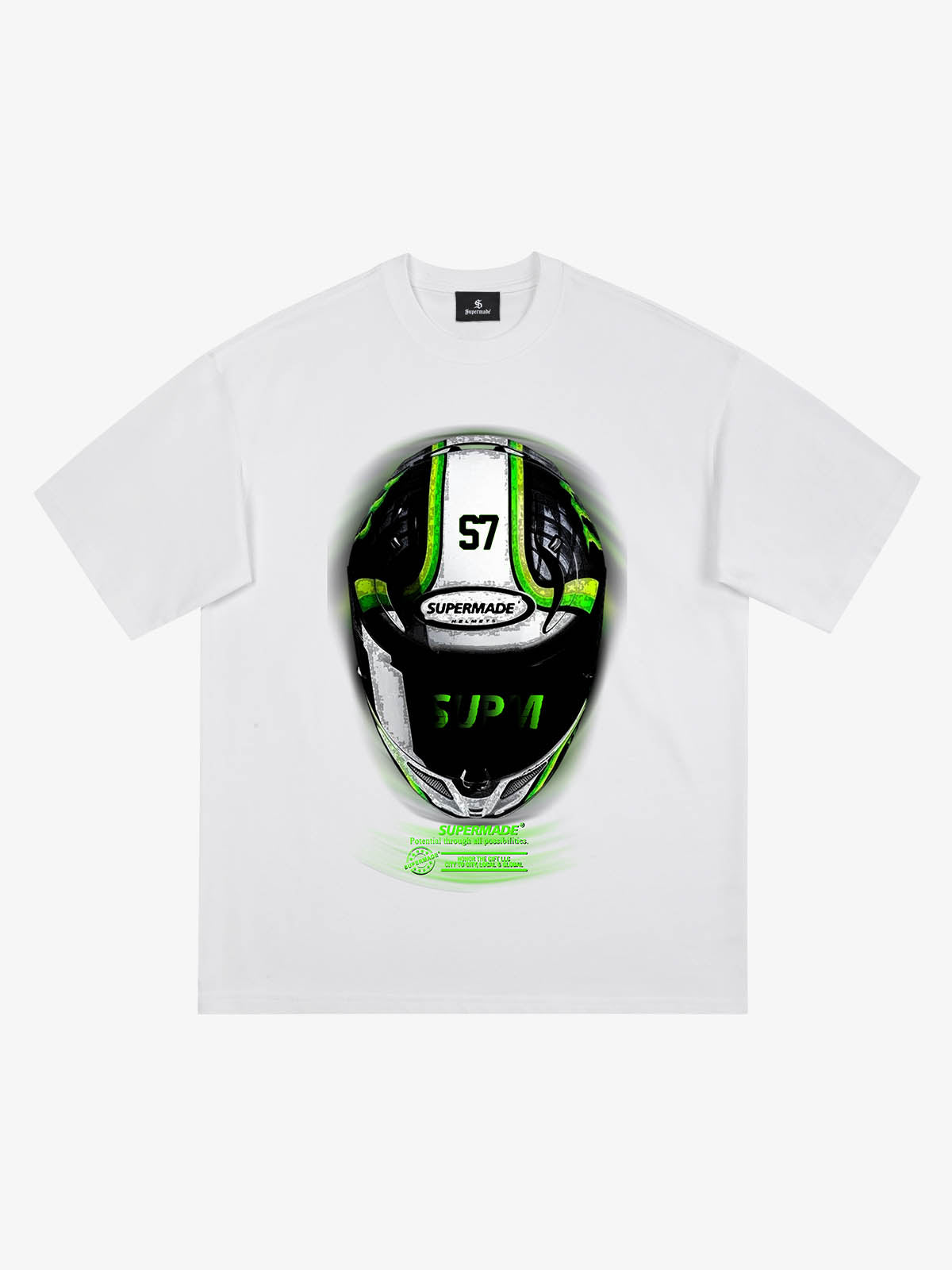 Motorcycle Helmet Graphic T-Shirt 