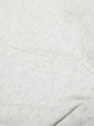 Thesupermade Distressed Number Print Regular Fit Pullover Hoodie