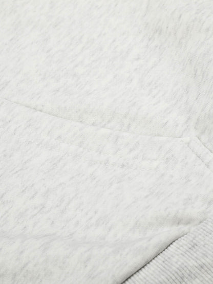 Thesupermade Distressed Number Print Regular Fit Pullover Hoodie