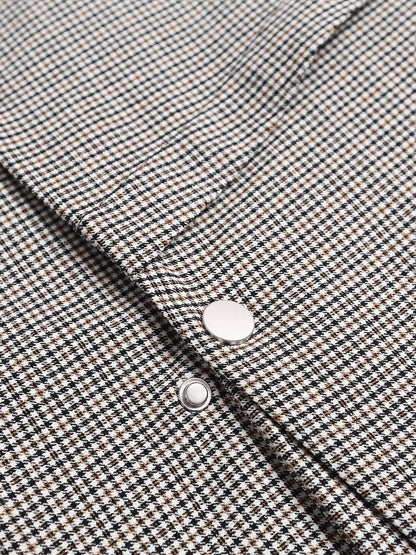 Houndstooth Cropped Jacket