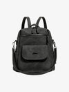 Suede Simple Dual-Use Large Capacity Backpack 