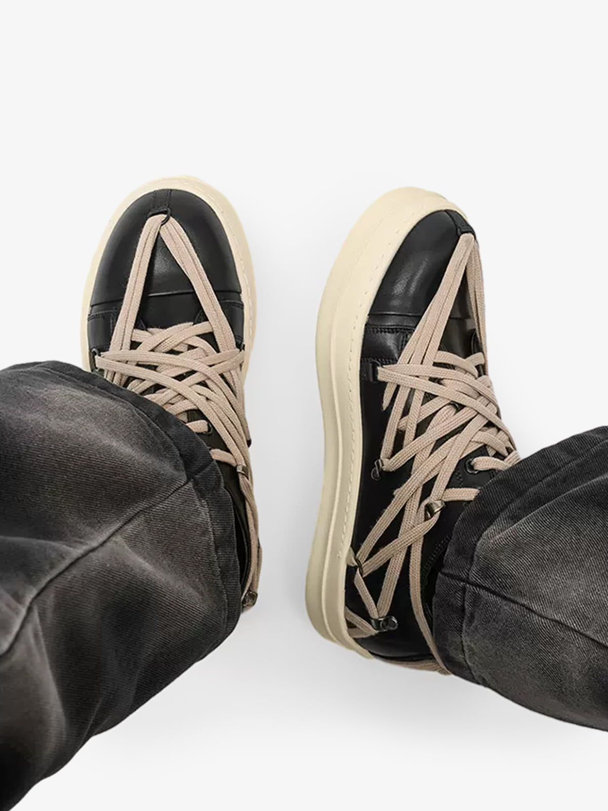Five-Point Star Lace-Up Sneakers
