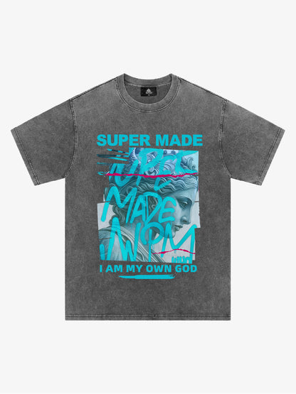 SUPERMADE Art graffiti pattern T-shirt 