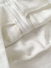 All-Over Letter Graphic Zip Sweatshirt