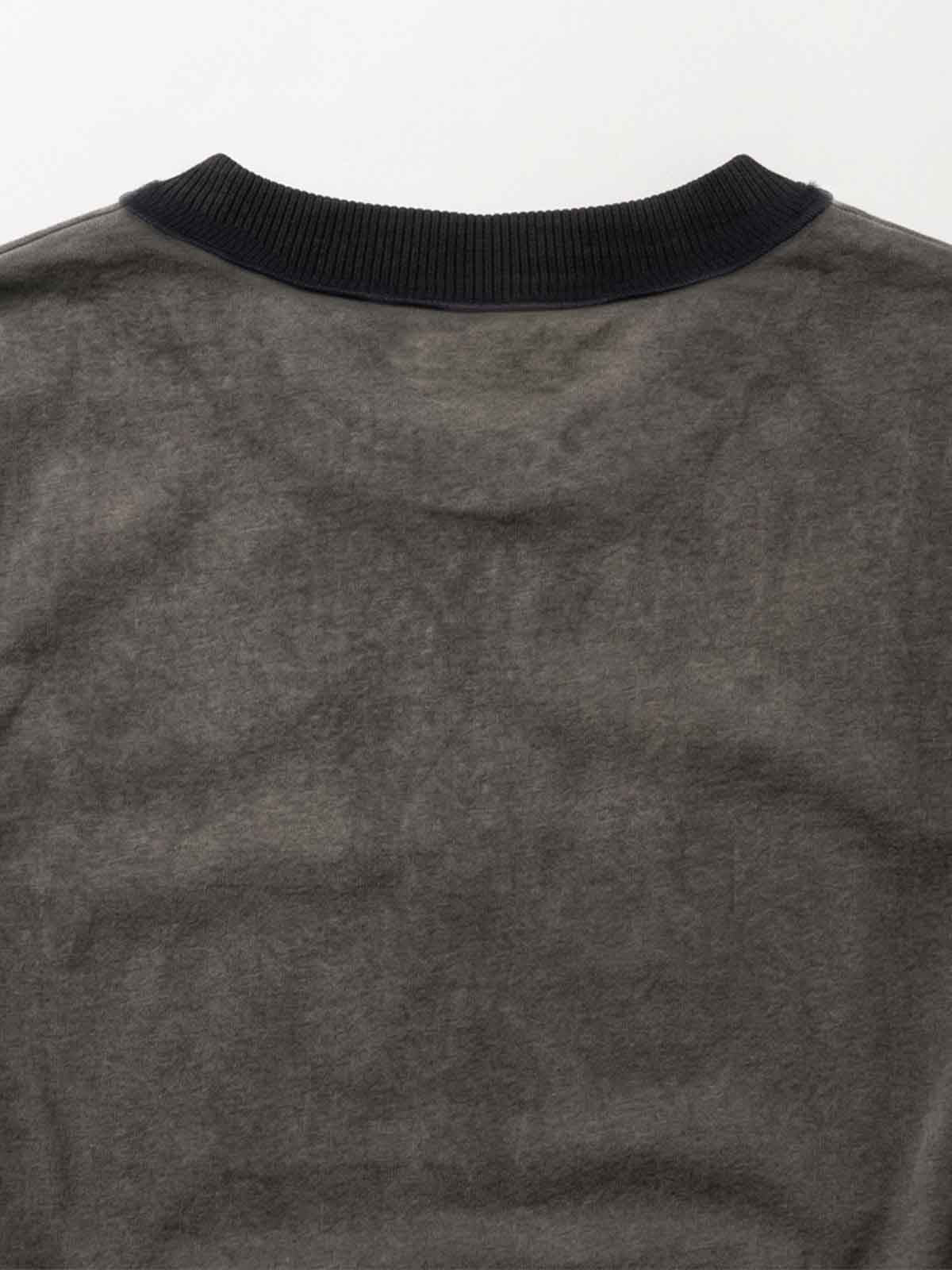 SUPM Portrait Graphic Distressed Long Sleeve Tee
