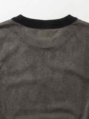 SUPM Portrait Graphic Distressed Long Sleeve Tee