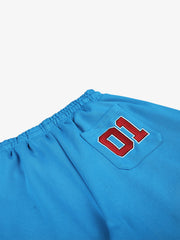 Letter Embroidered Wide-Leg Pants