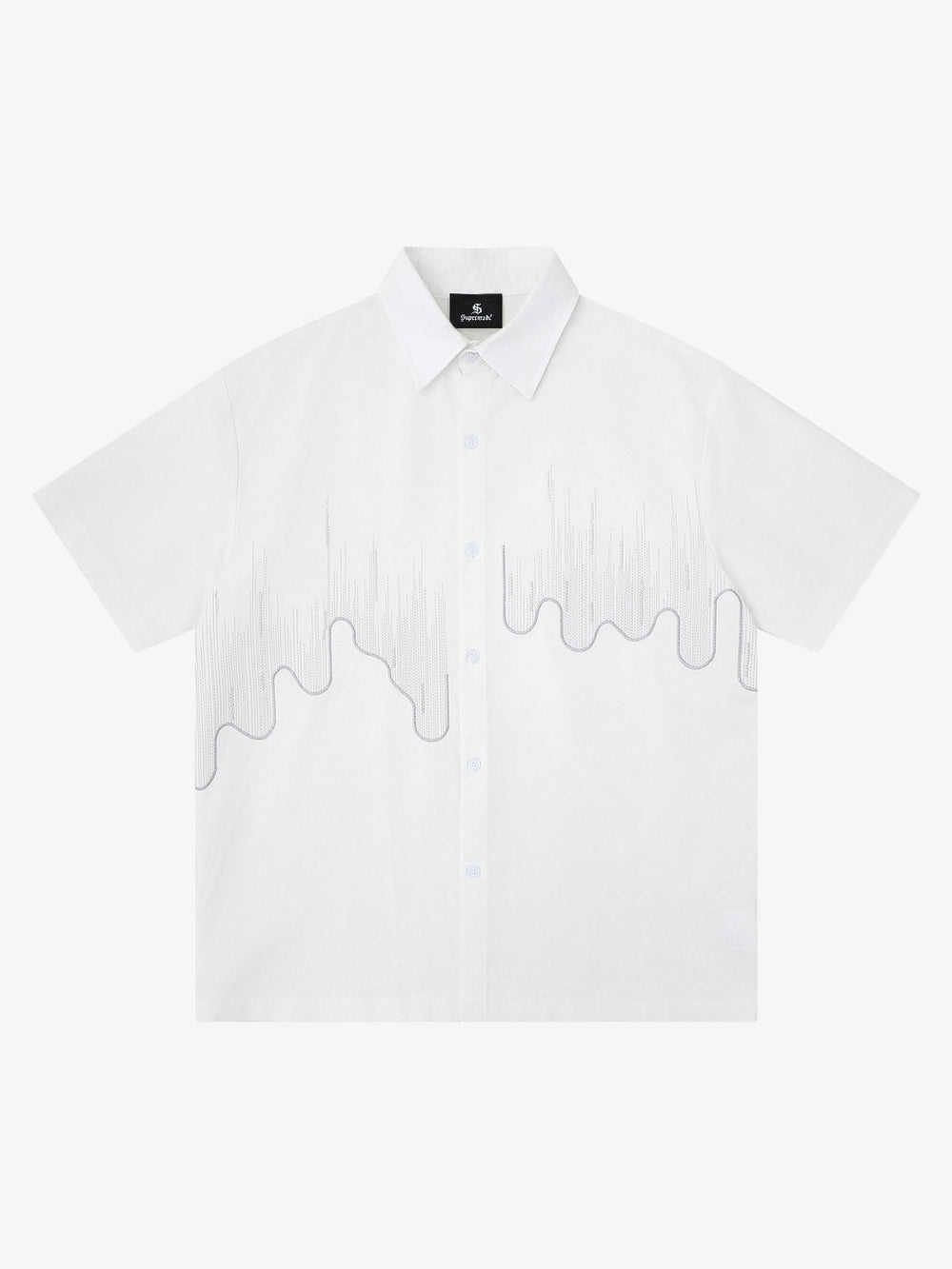 Abstract Skyline Graphic Short Sleeve Shirt 