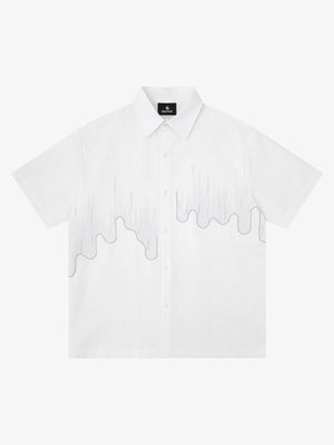 Abstract Skyline Graphic Short Sleeve Shirt 