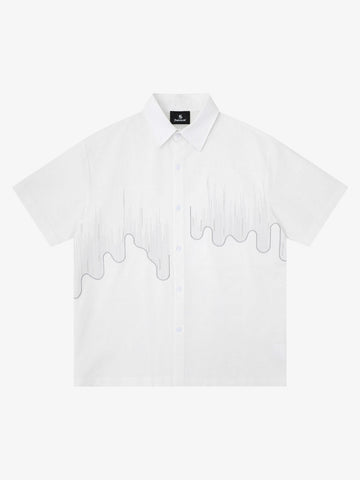 Abstract Skyline Graphic Short Sleeve Shirt 