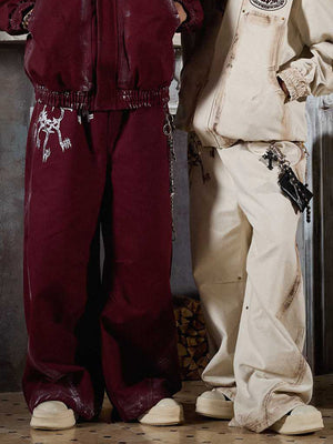 Supermad Logo Gothic Letter Print Set 